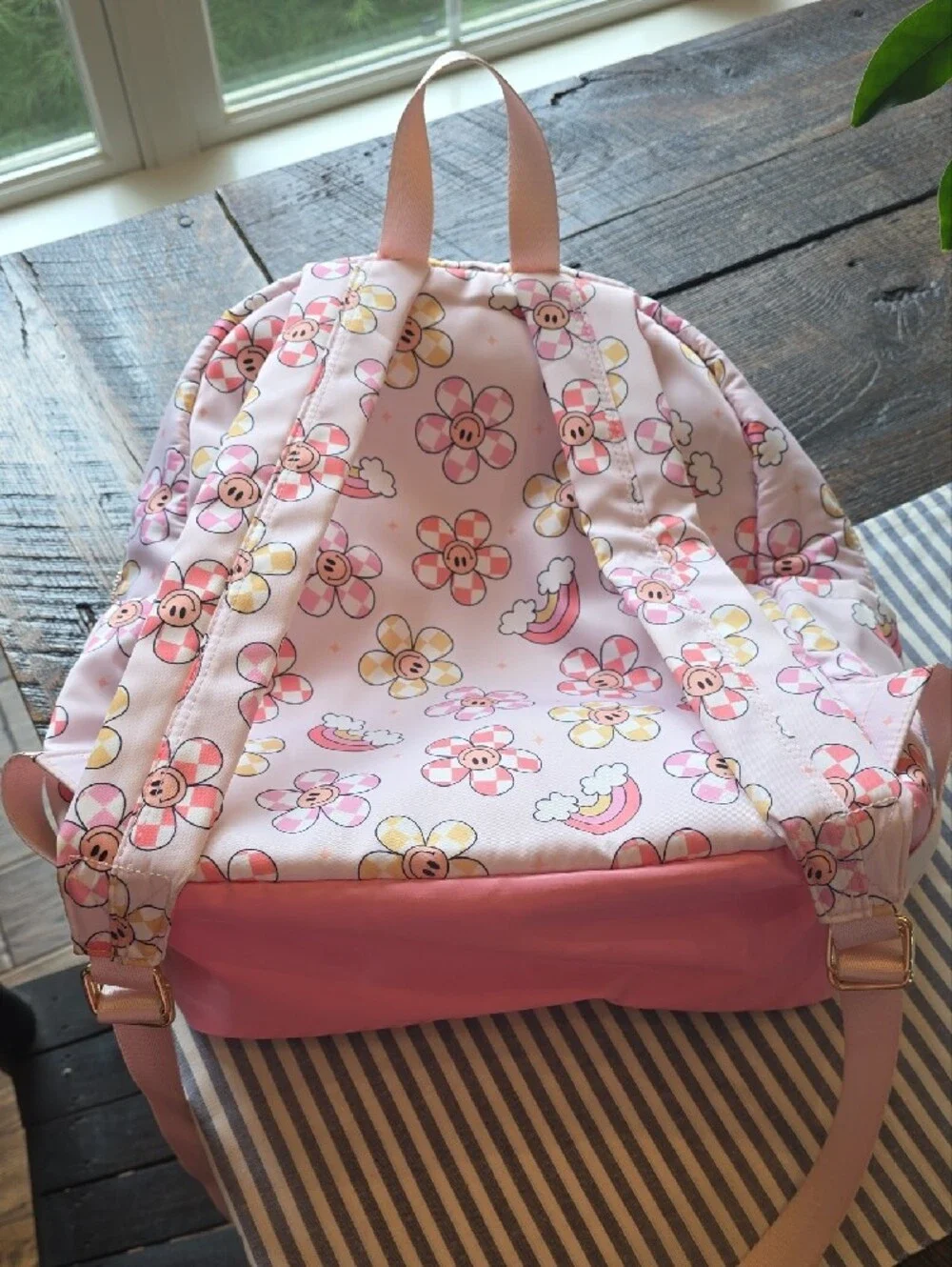 Smiley Retro Backpackwith Charlie Name